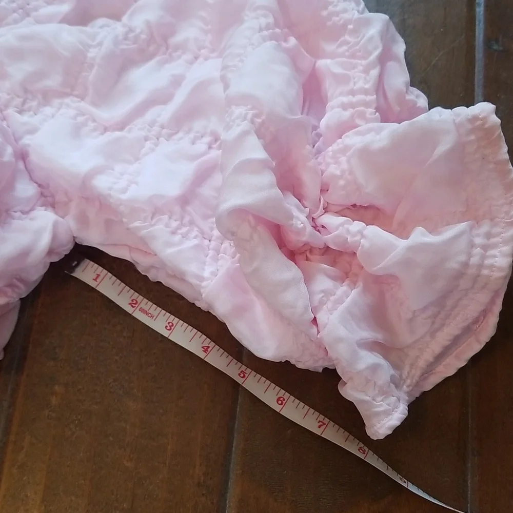 Jj's Fairyland Flourish In Frills Shortsleeve Pink Crop Top - Picture 9 of 12